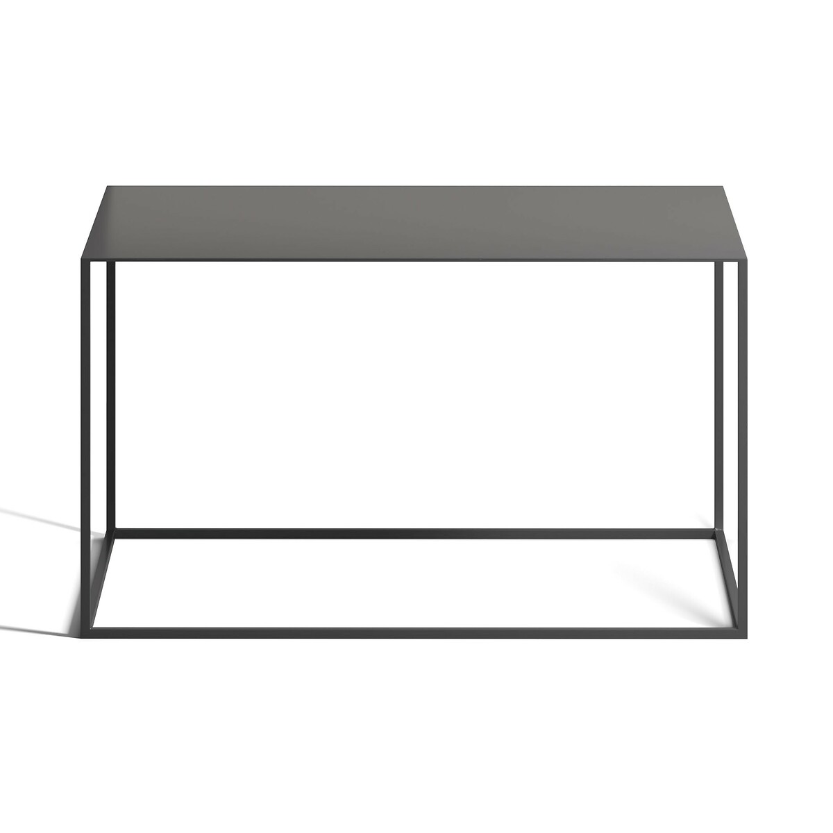 Product photograph of Romy Large Rectangular Side Table In Metal from La Redoute UK