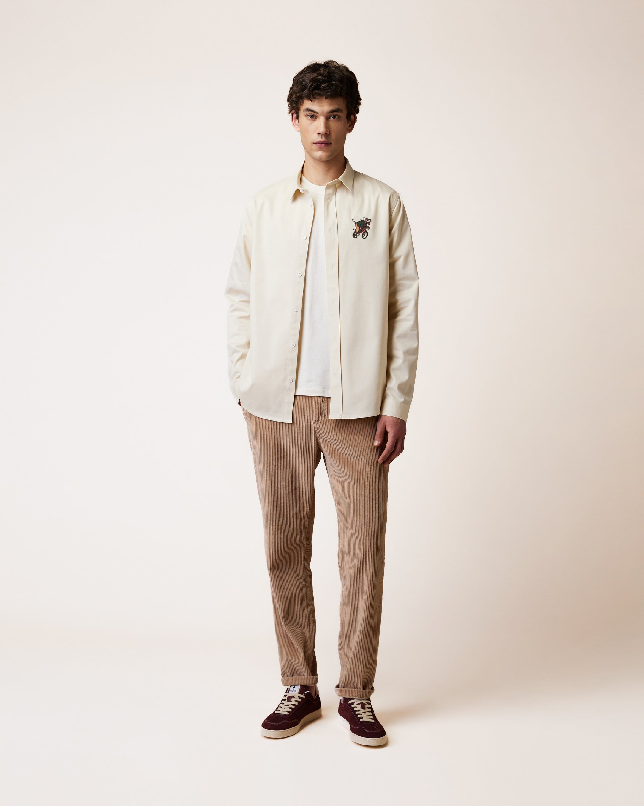 Chemise en tissu sergé, FAGUO