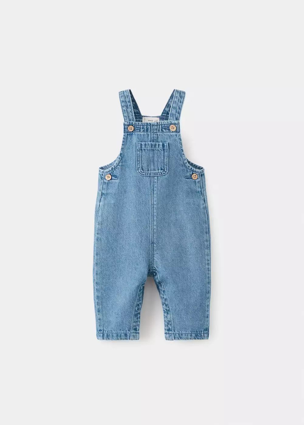 Salopette denim poches, MANGO BABY