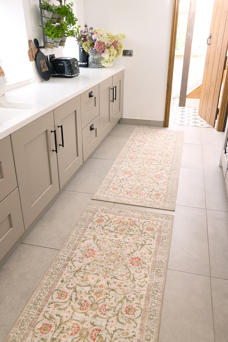 Country Paisley Eco-Washable Runner Rug, HUG RUG