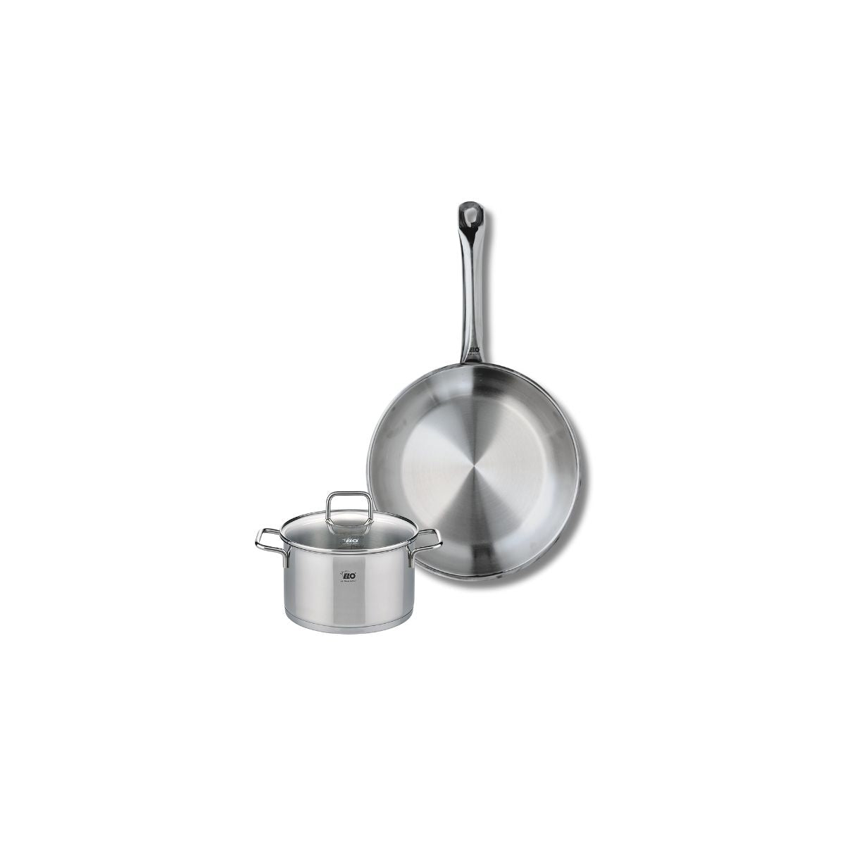Batterie de cuisine 1 poêle 24cm + 1 faitout 14cm PROFI CITRIN, ELO