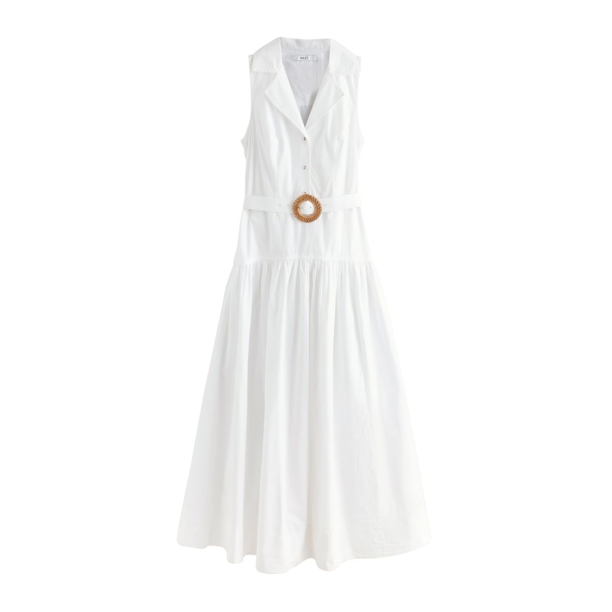 Robe chemise sans manches avec ceinture, NEXT