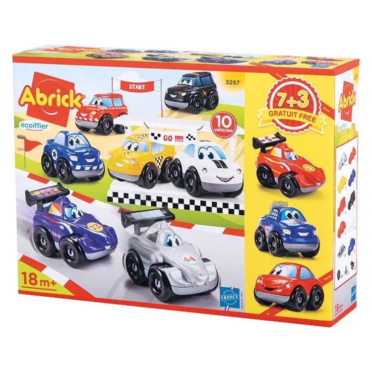 Coffret 10 Véhicules - Ecoiffier - Fast Car, MEGA BLOKS
