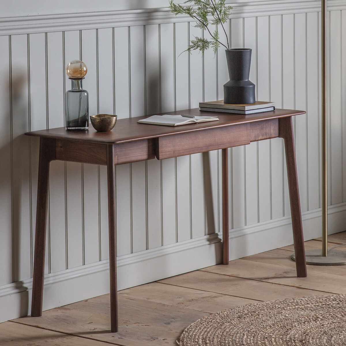 Murwara Walnut 1 Drawer Desk, ÉDITÉ