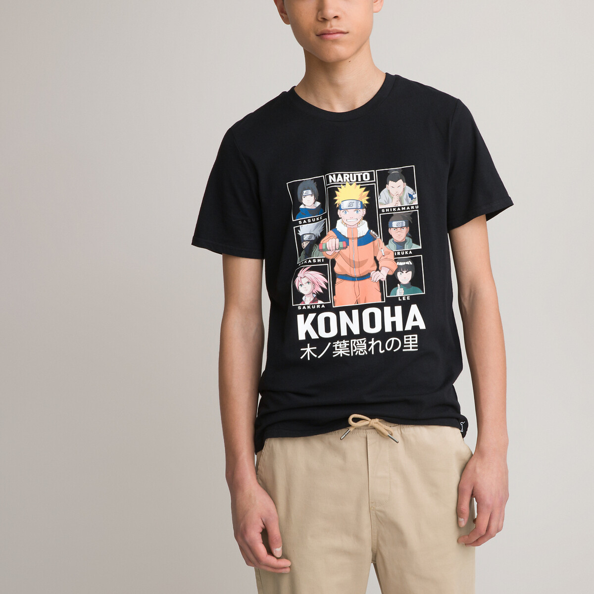 Camiseta Manga Longa Mangá Naruto Sasuke Uchiha pequeno