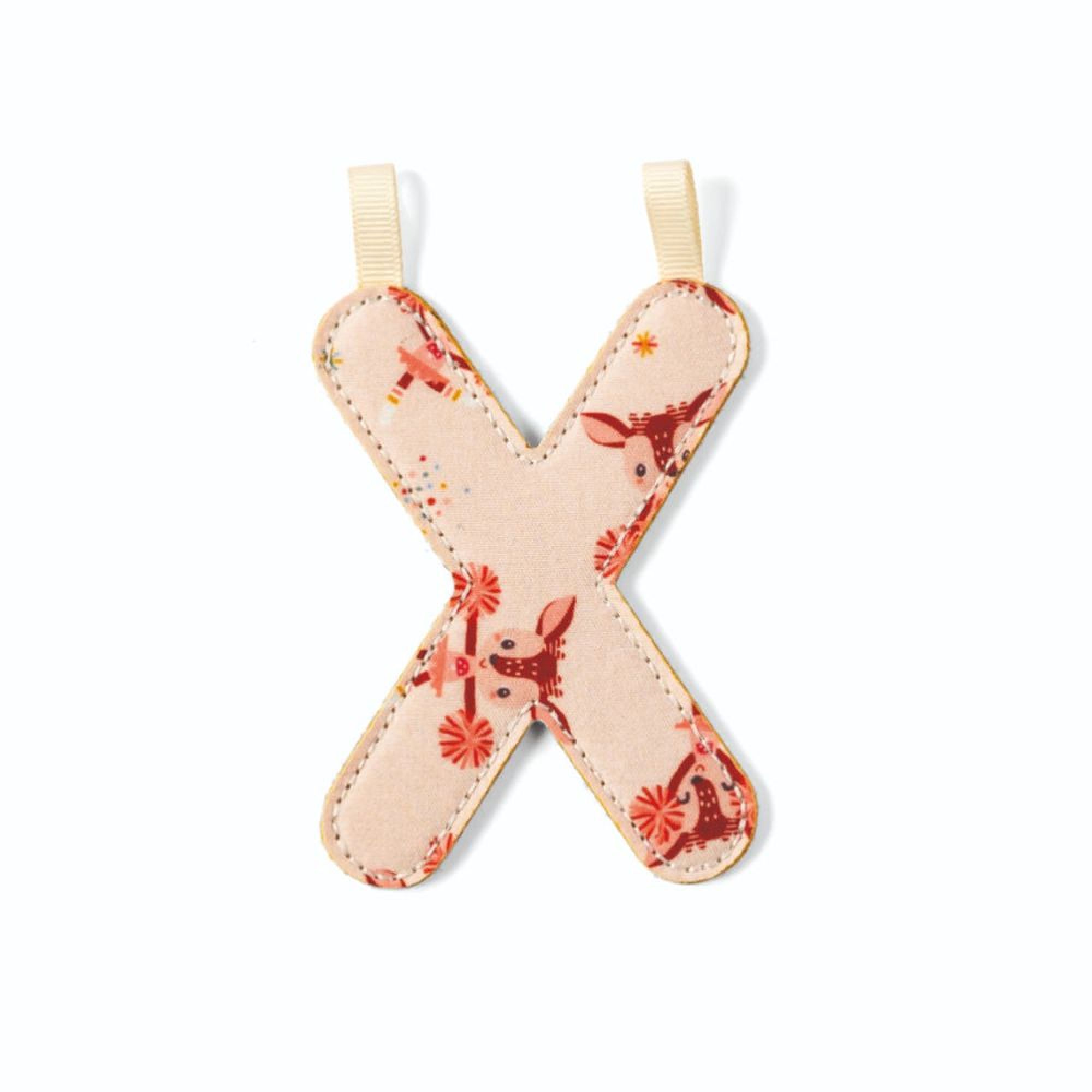 Lettre en tissu phosphorescente X, LILLIPUTIENS