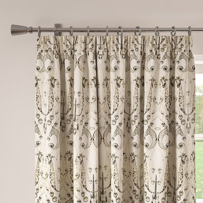 Le Chateau Des Animaux  Lined Pencil Pleat Pair of Curtains THE CHATEAU BY ANGEL STRAWBRIDGE