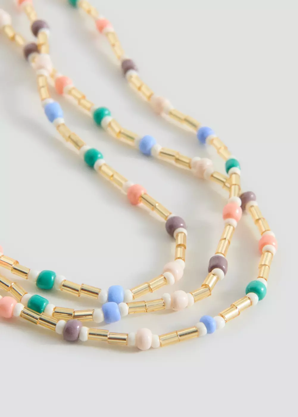Collier multichaînes à perles, MANGO TEEN