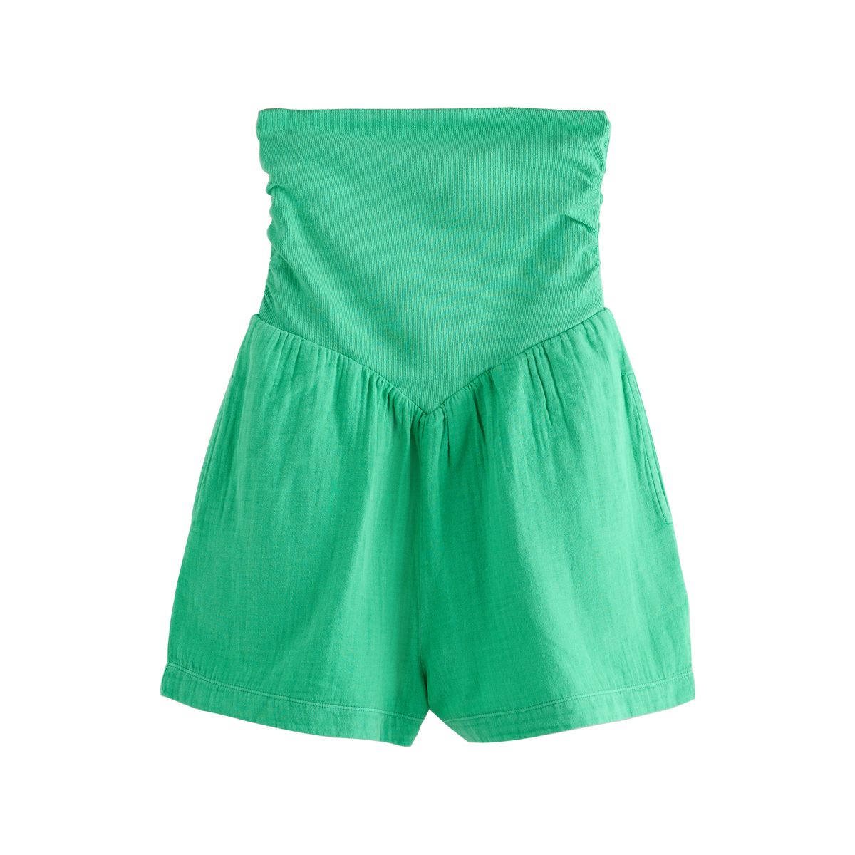Combi-short bandeau en jersey mélangé tissé, NEXT