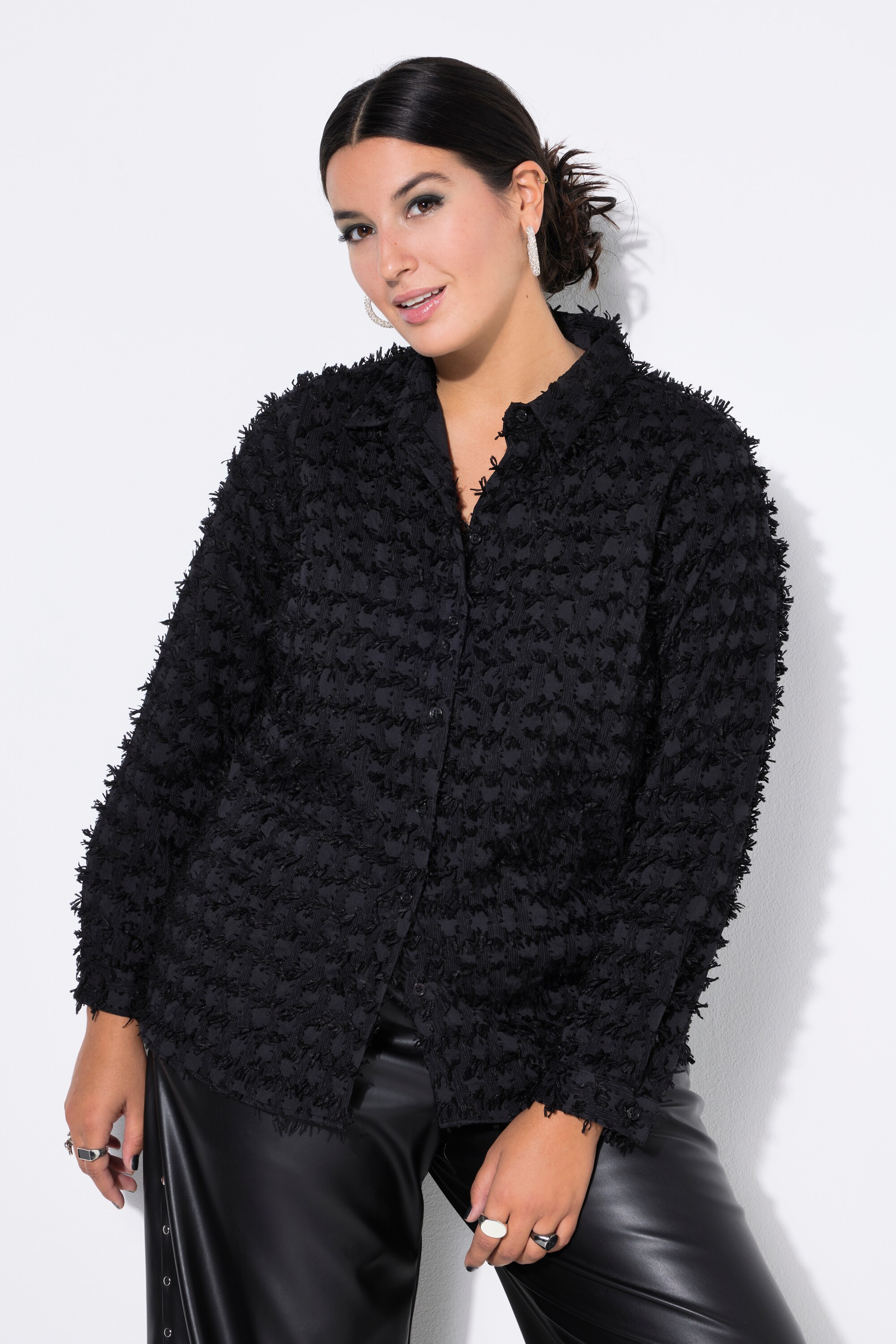 Chemisier coupe Wide Straight Shape, franges, STUDIO UNTOLD