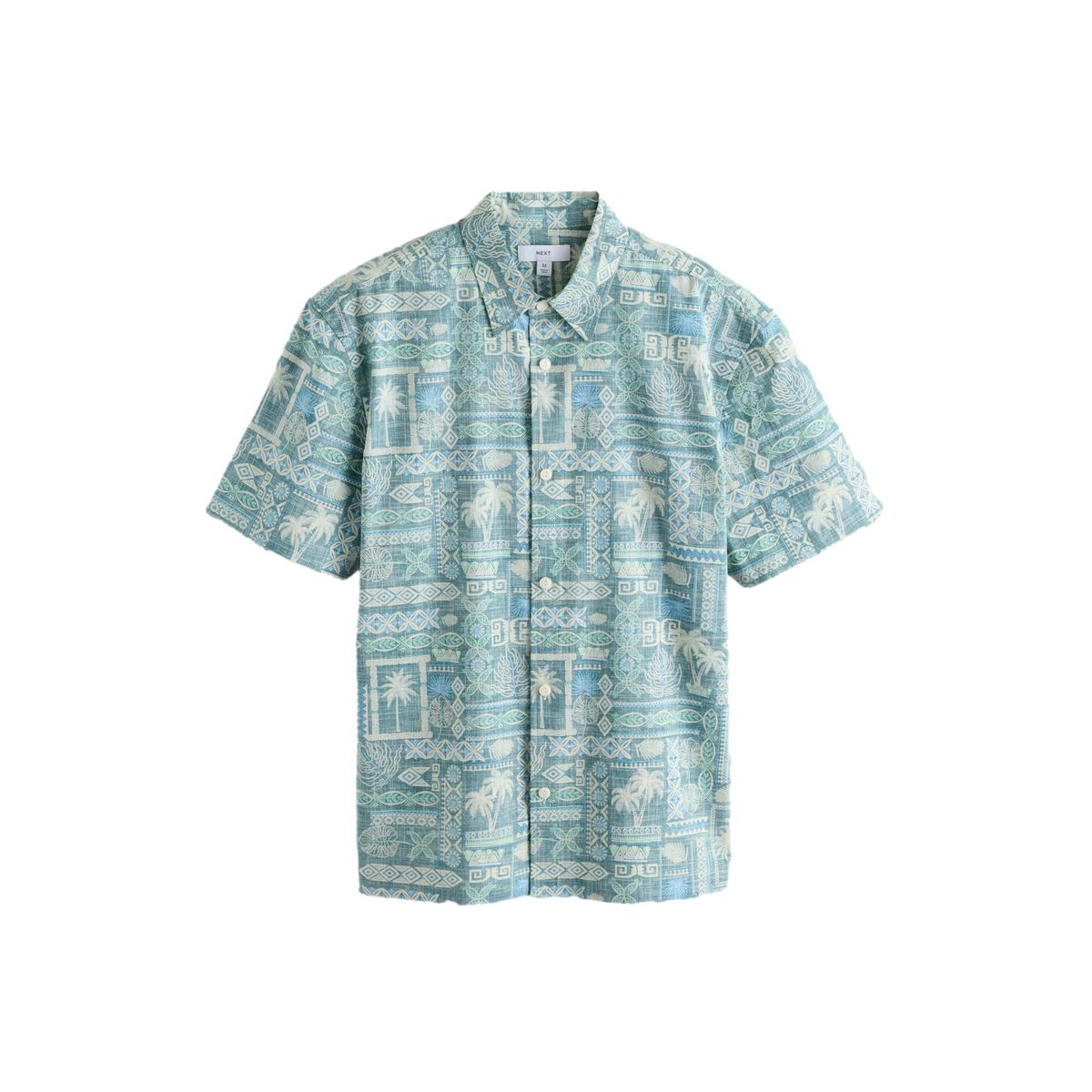 Chemise manches courtes imprimé hawaïen, NEXT