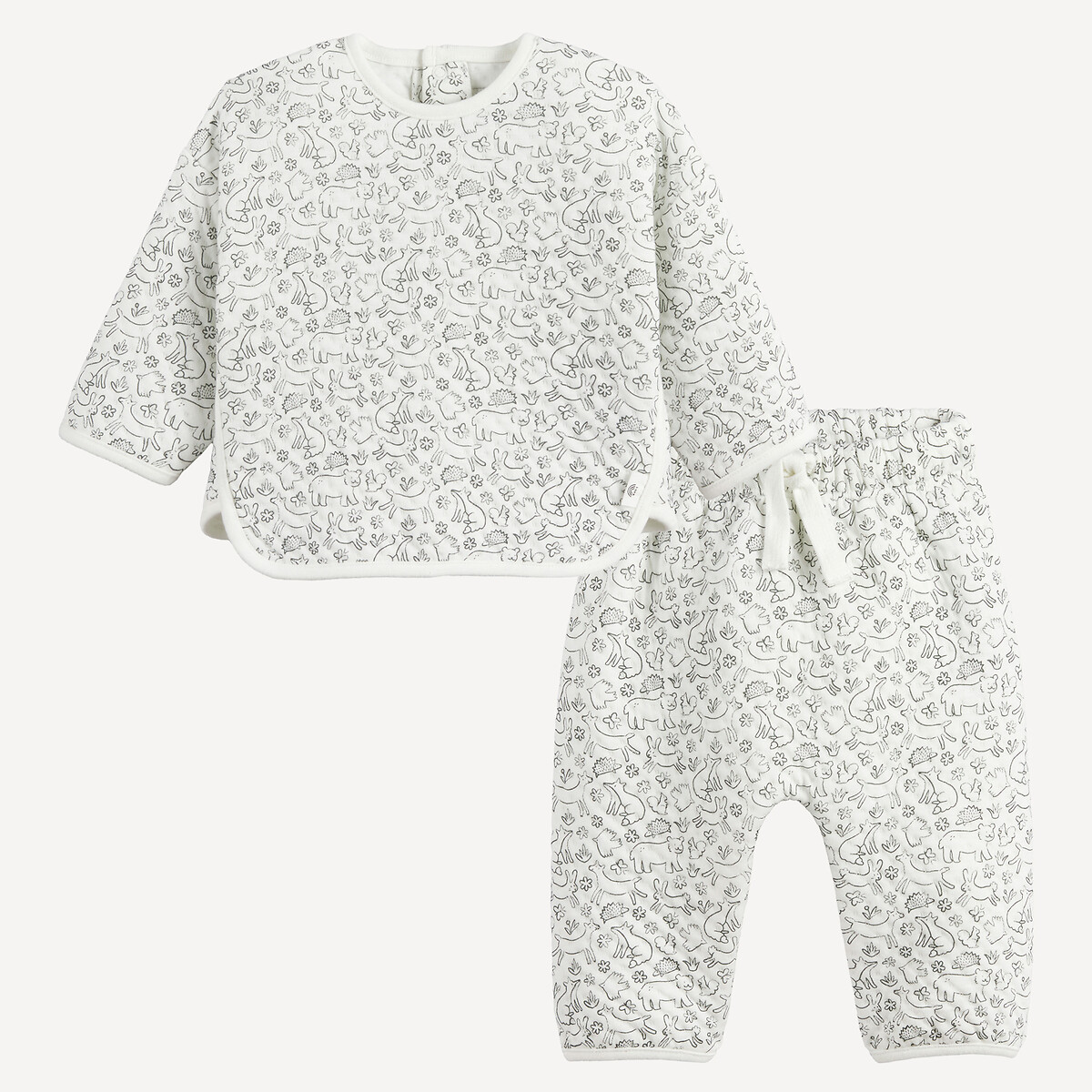 2-delige sweater en broek met print