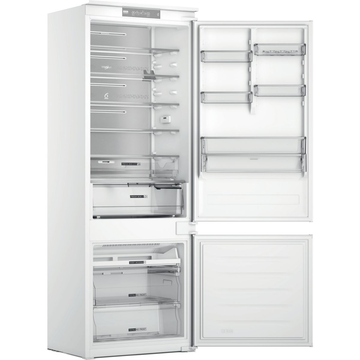 Réfrigérateur combiné encastrable WHSP70T121 Supreme Silence 70cm, WHIRLPOOL