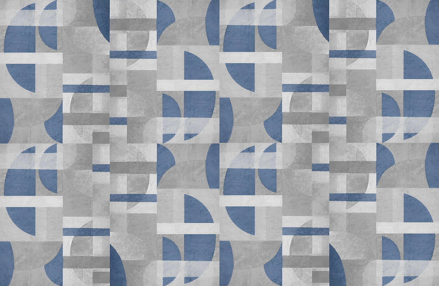 Papier peint panoramique Walter - motif graphique inspiré Bauhaus, intissé 150g, fabriqué en France, LE PAPIERS DE NINON
