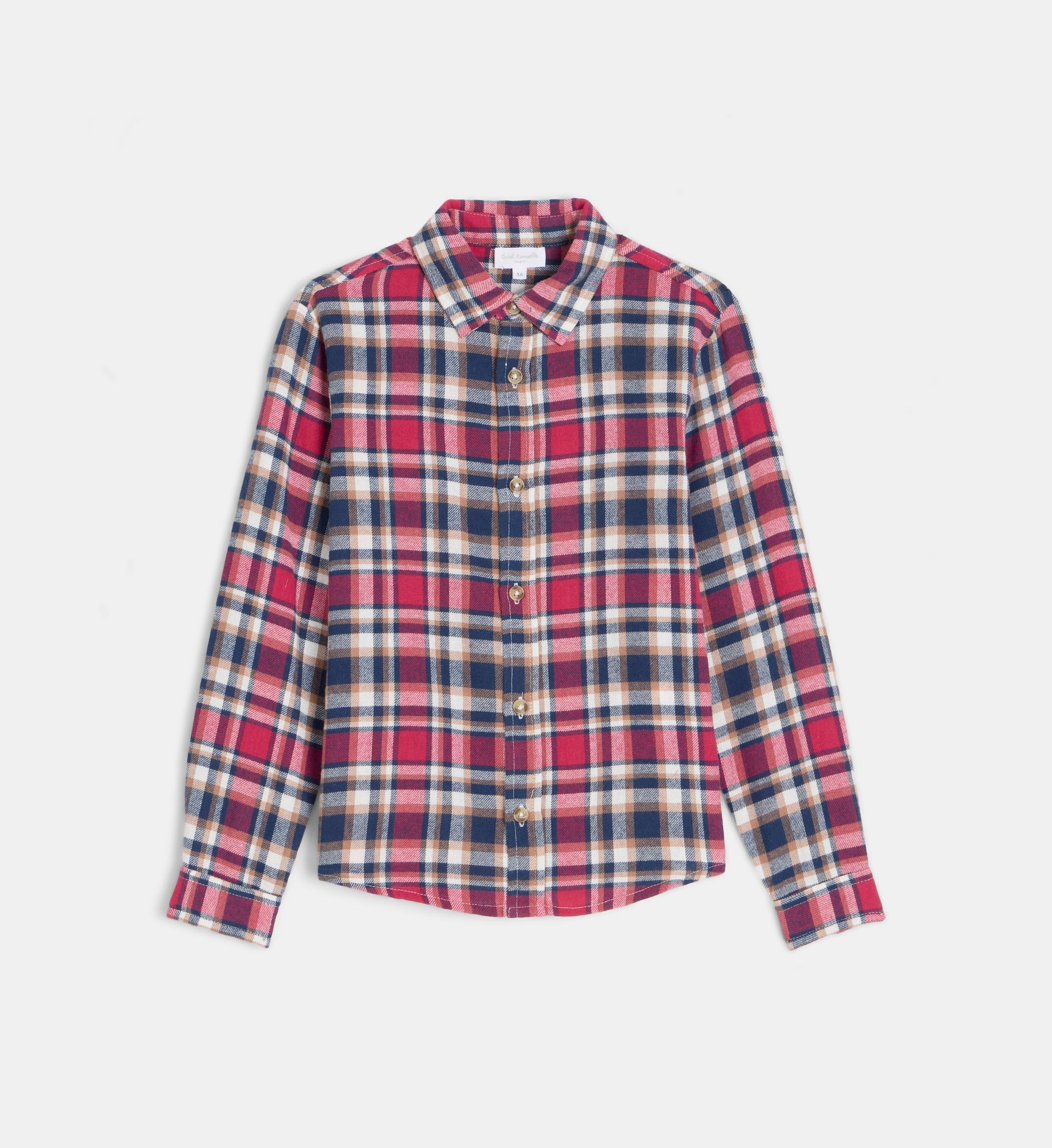 Chemise vancouver à carreaux en coton bio, CADET ROUSSELLE