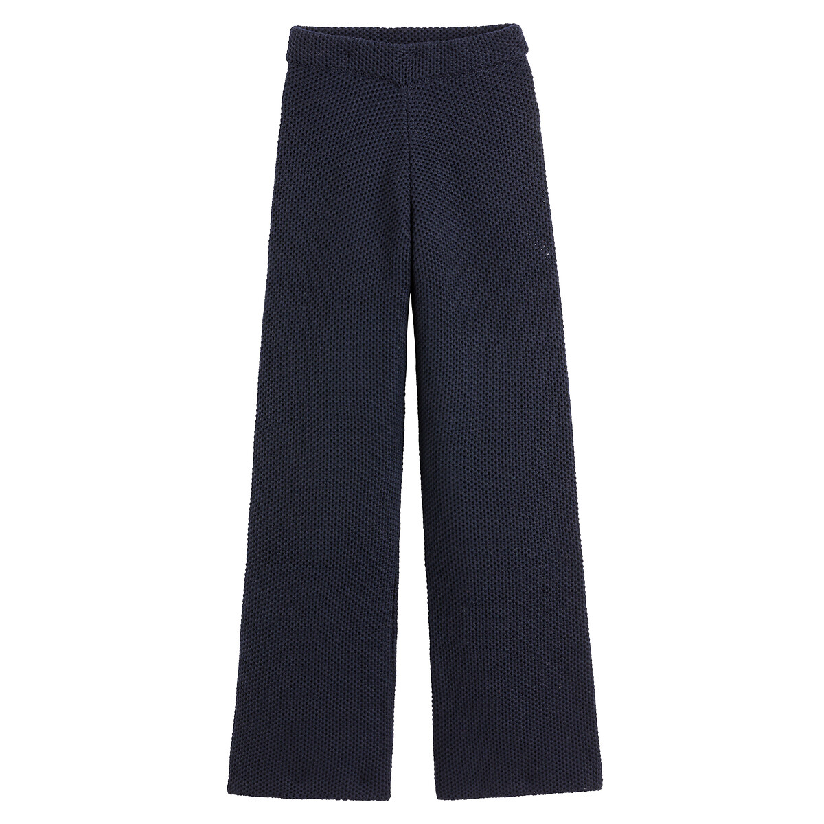 Merino Wool Bootcut Trousers with High Waist, Length 29"