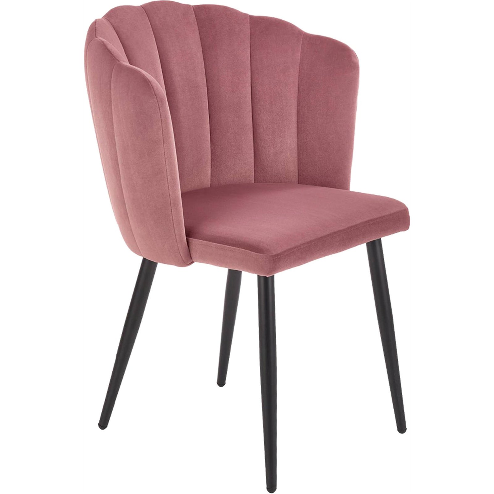 Chaise coquillage en velours BALTIP, RECOLLECTION