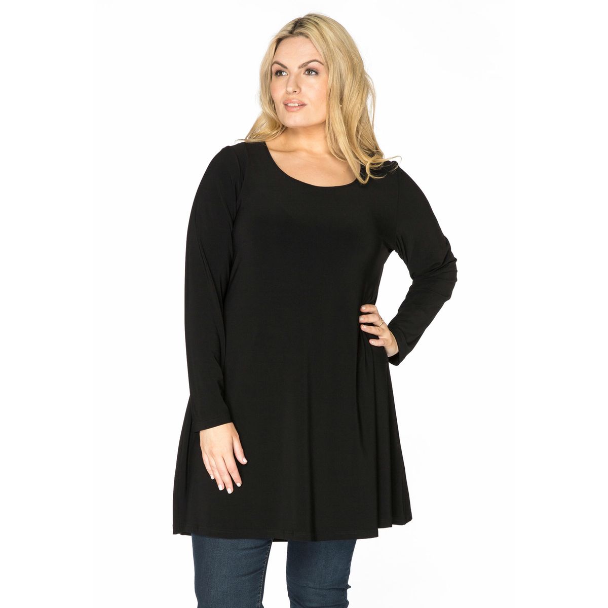 Tee shirt noir store grande taille femme