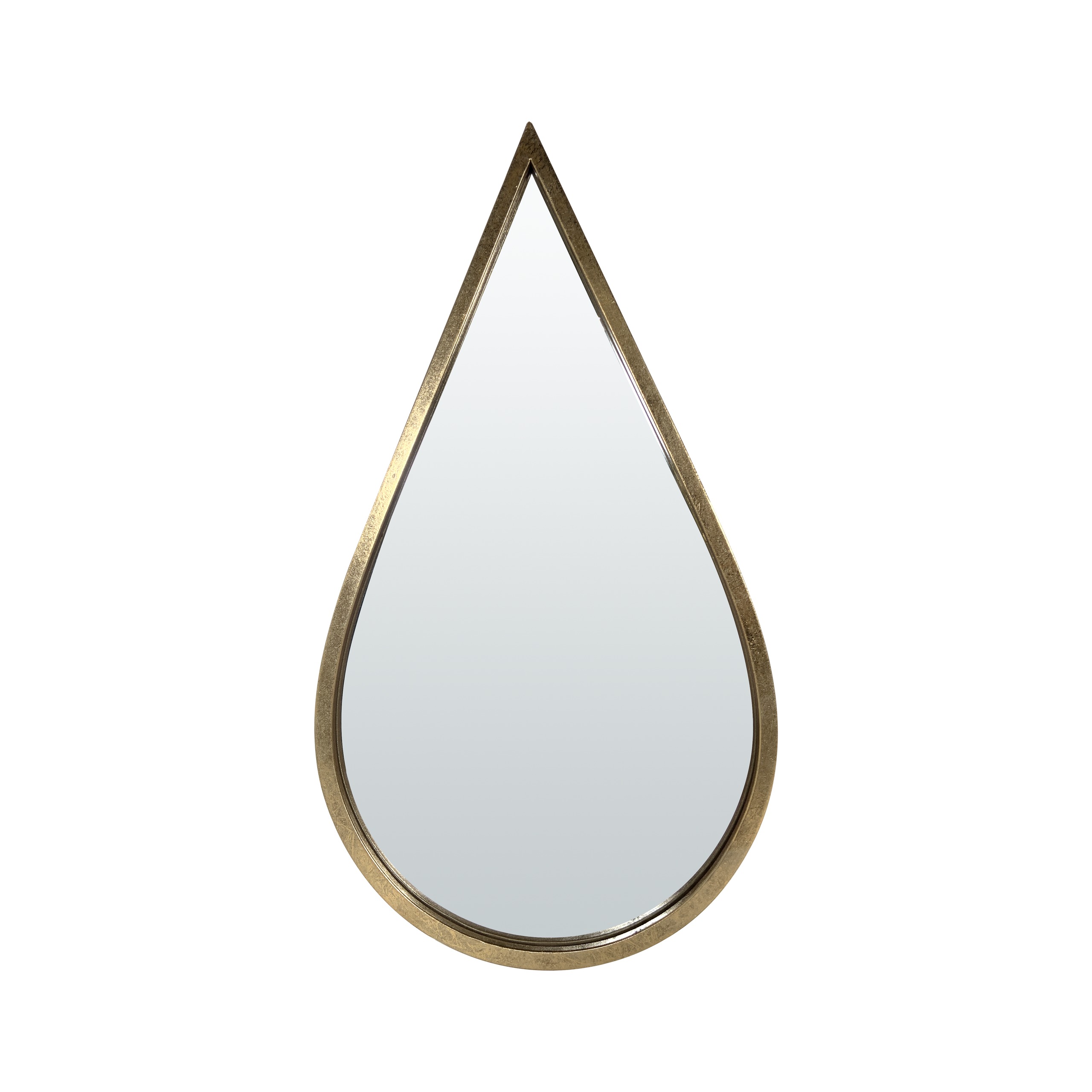 Miroir goutte métal 24.5x44.5cm, EMDE