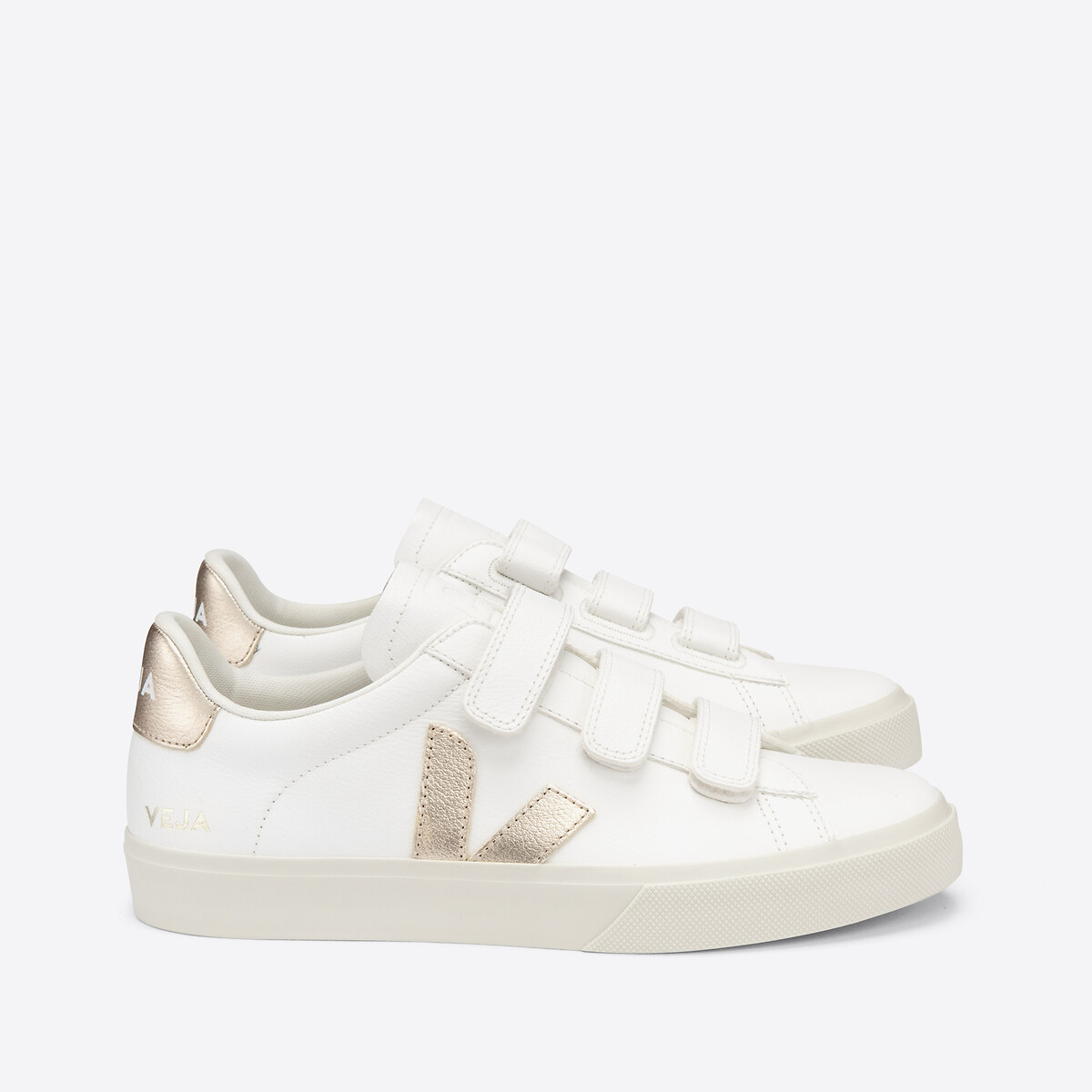 Recife Leather Flatform Trainers with Touch ’n’ Close Fastening