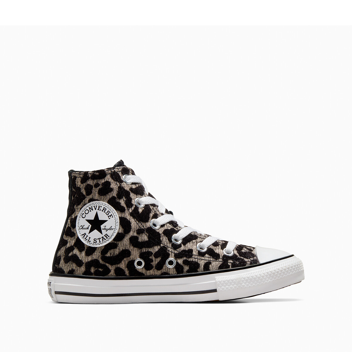 Image of Kids All Star Hi Leopard Love Canvas High Top Trainers