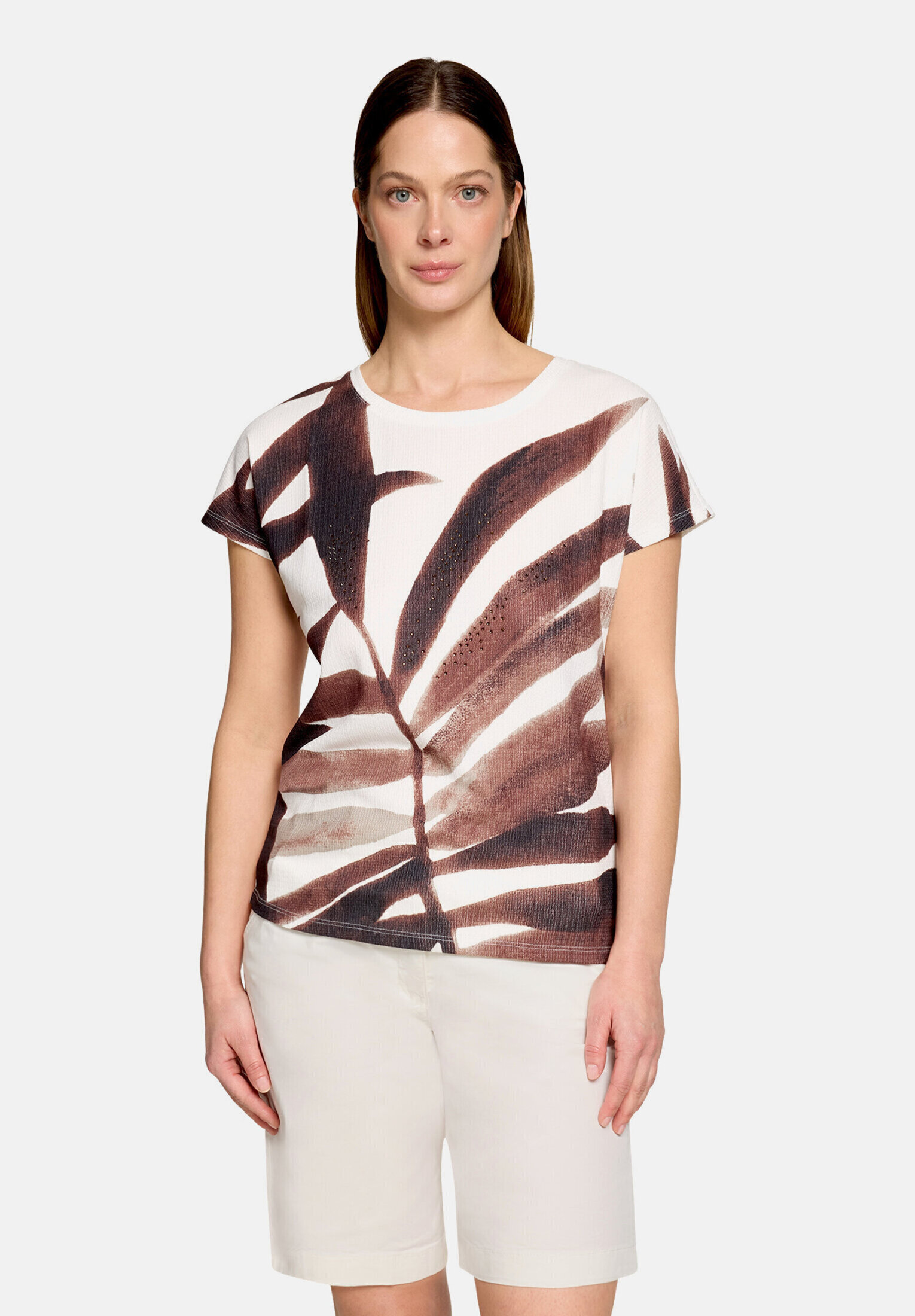 T-Shirt avec structure à encolure bateau, BETTY BARCLAY