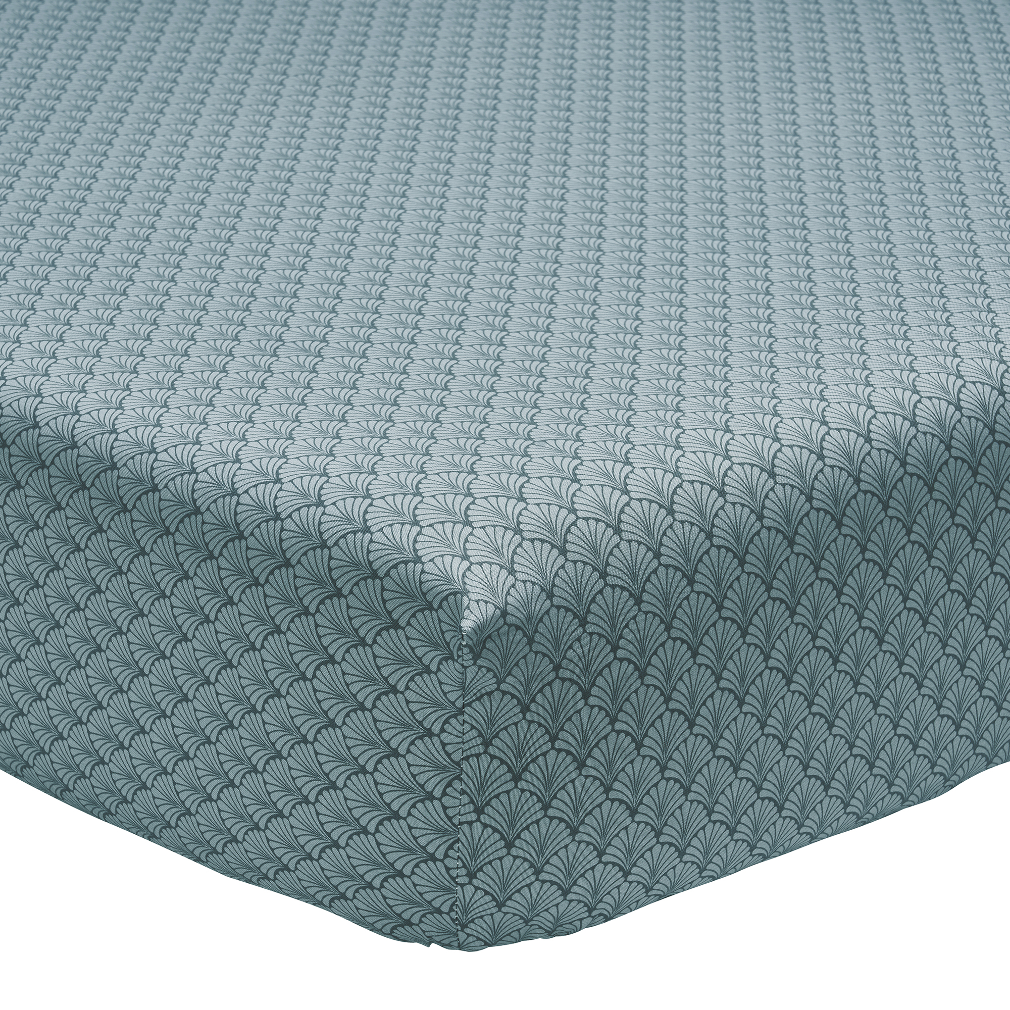 Drap housse imprimé en viscose de bambou, CAMILLE, A DEMAIN