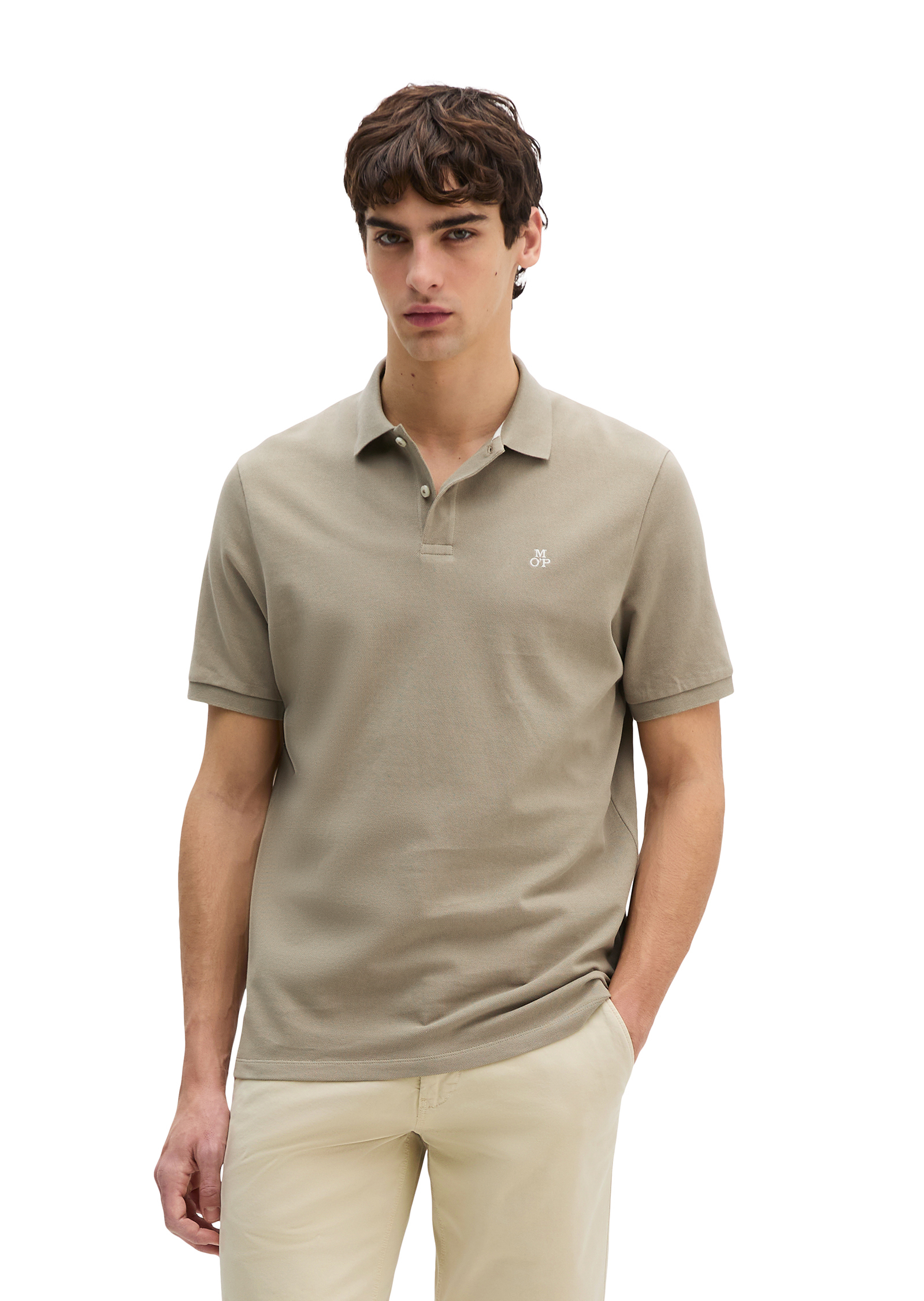 Polo piqué régulier en pur coton bio, MARC O'POLO