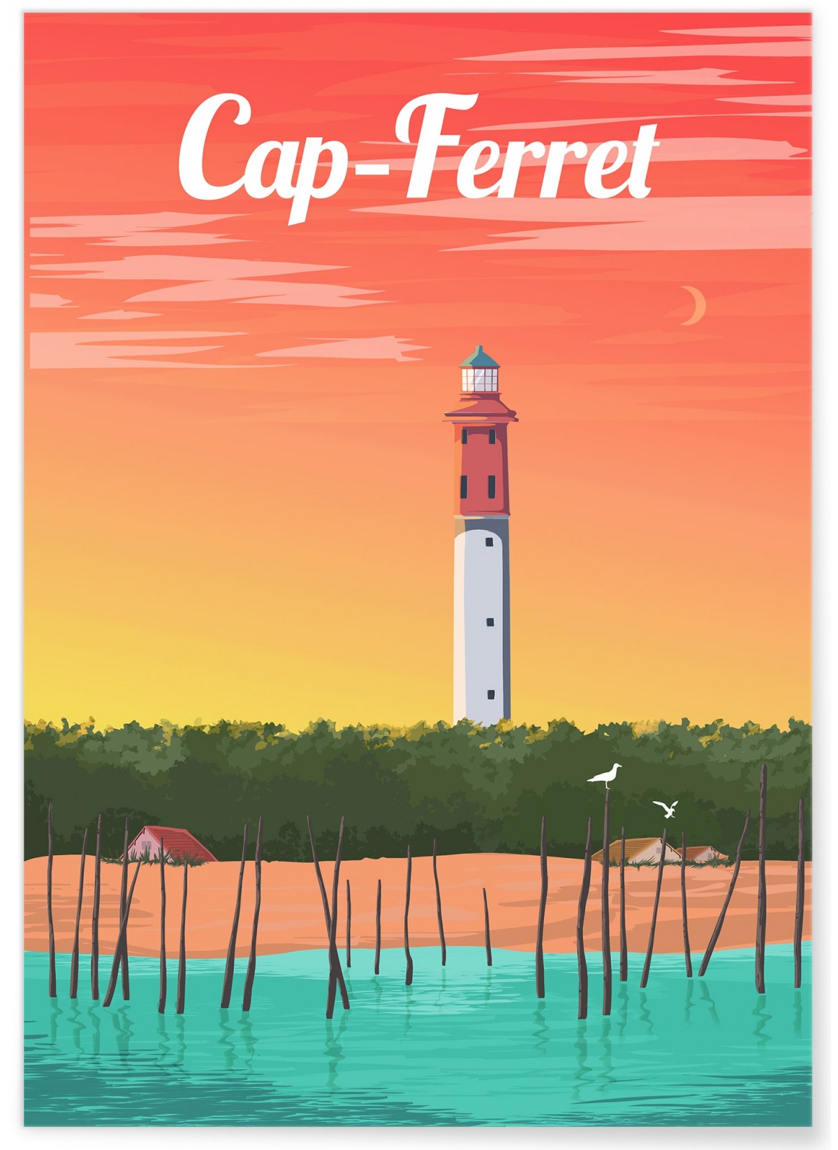 Affiche ville Cap-Ferret, L'AFFICHERIE