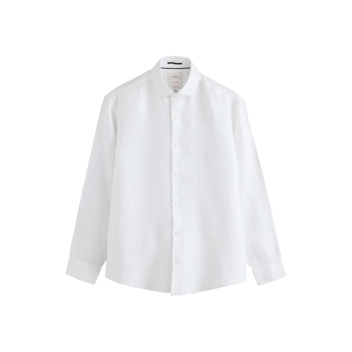 Chemise manches longues en lin signature, NEXT