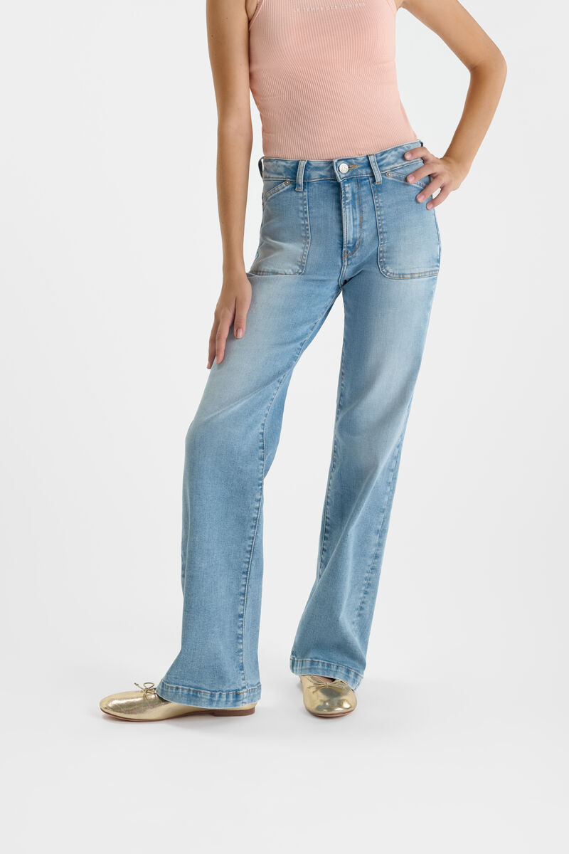 Jeans  flare, longueur 34, LE TEMPS DES CERISES