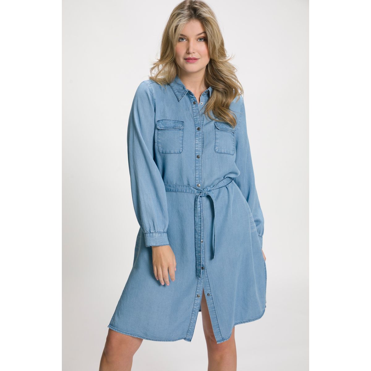 Robe chemisier imitation jean