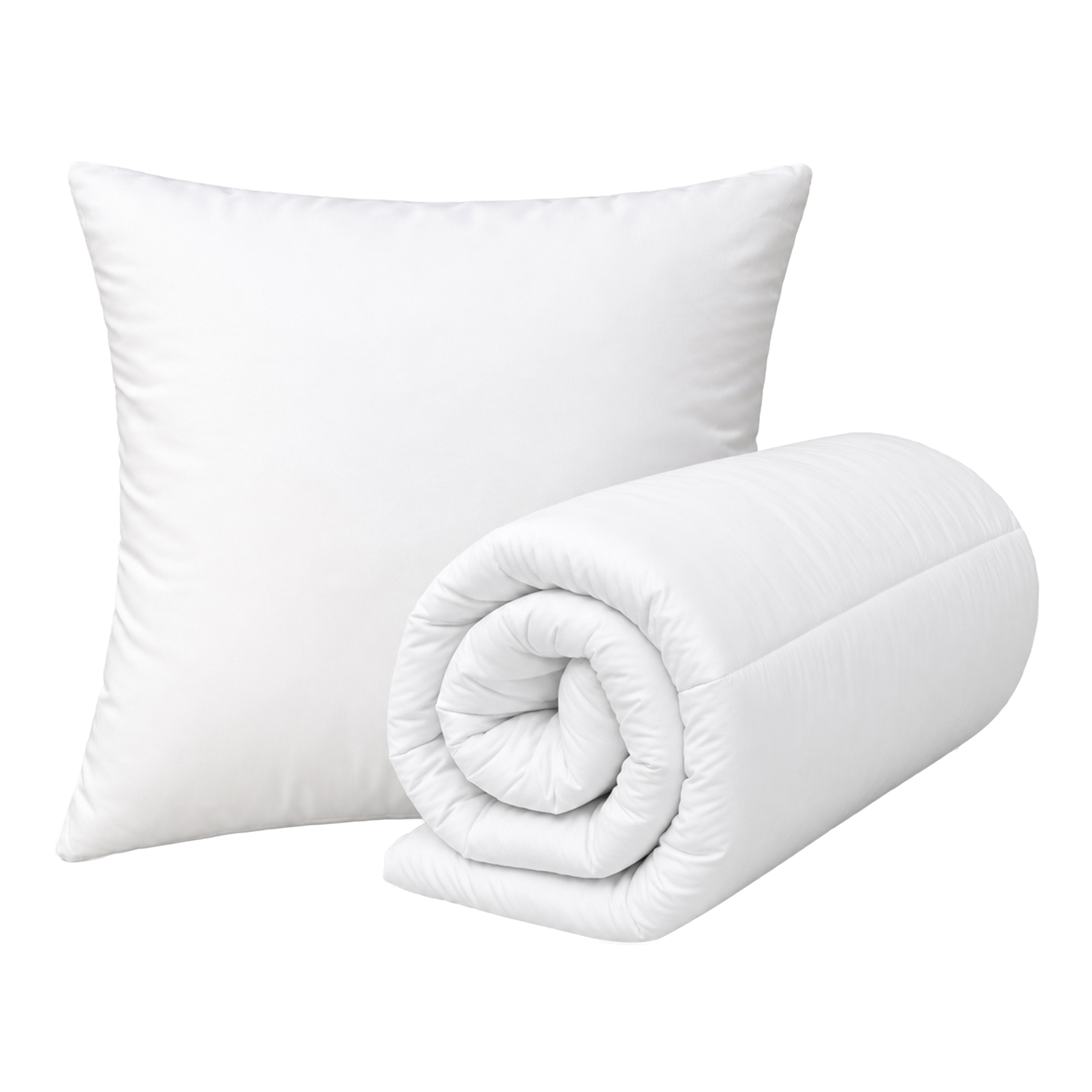 Lot couette chaude premium anti-acariens + 1 oreiller respirant - QABANE, HOME MAISON
