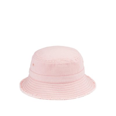 Cotton Mix Bucket Hat with Fringing LA REDOUTE COLLECTIONS