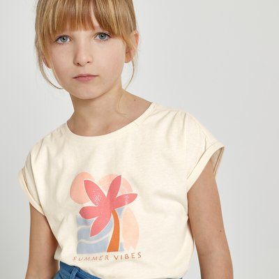 T-shirt manches courtes imprimé palmier LA REDOUTE COLLECTIONS