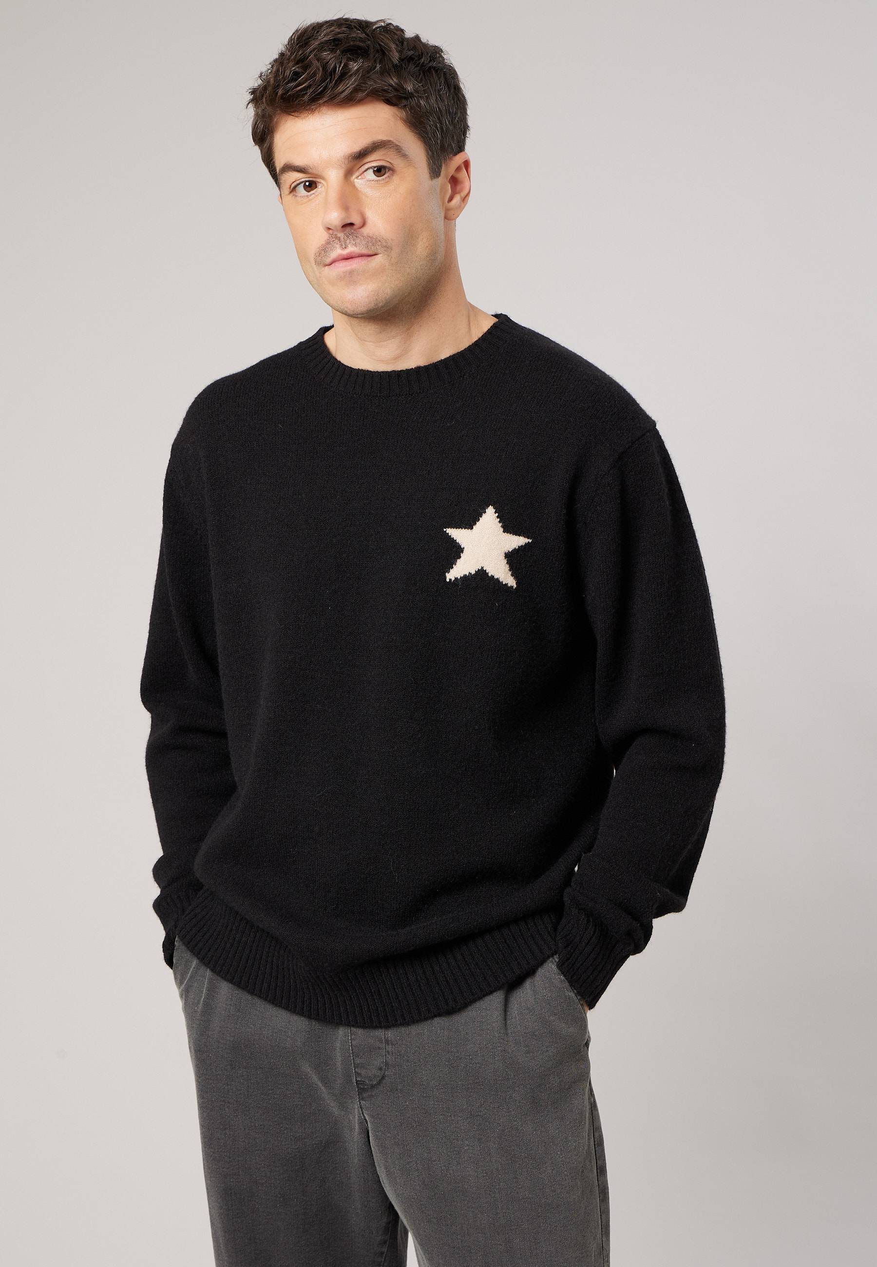 Pull homme avec étoile contrastée DONISTAR, DEELUXE