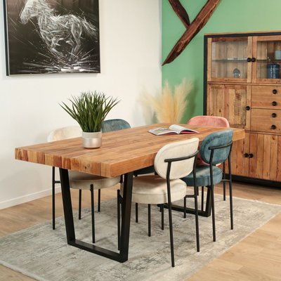Table à manger 180 cm bois recyclé moderne CANBERRA PIER IMPORT