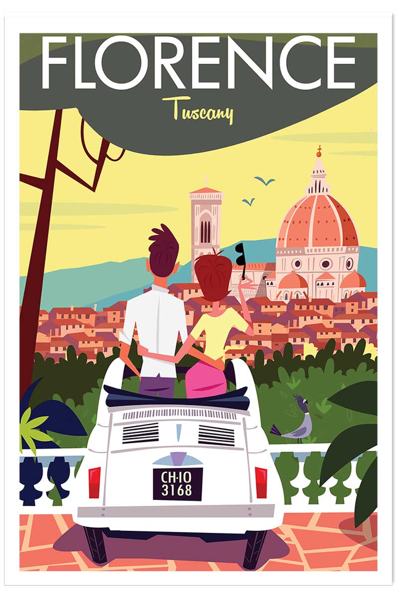 Affiche Voyage à florence, HEXOA