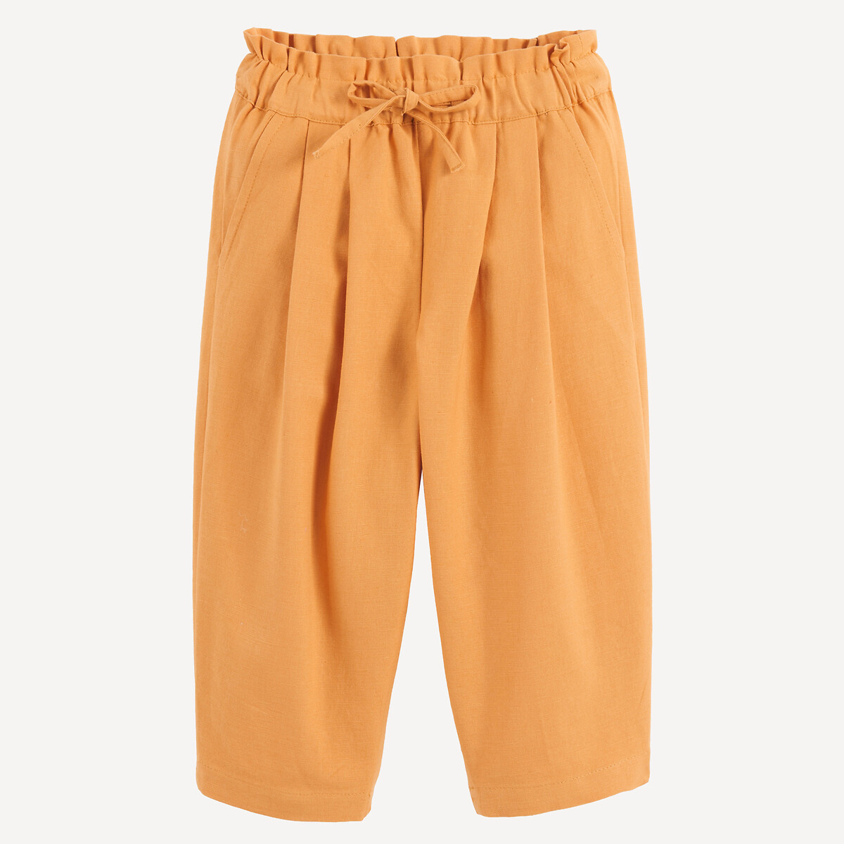 Pantaloni a palloncino, cotone/lino, LA REDOUTE COLLECTIONS