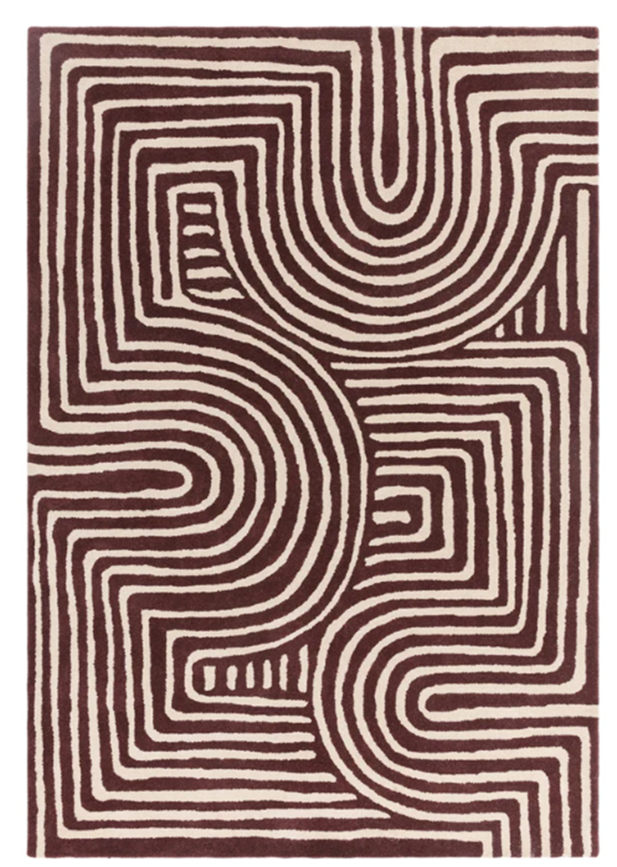 Tapis tufté main en laine TWISTER, NOVATREND
