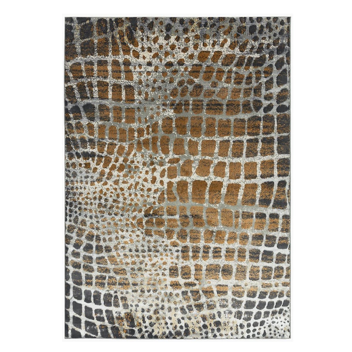 Tapis salon et chambre tissé plat CYPHER GIRAFE, NOVATREND