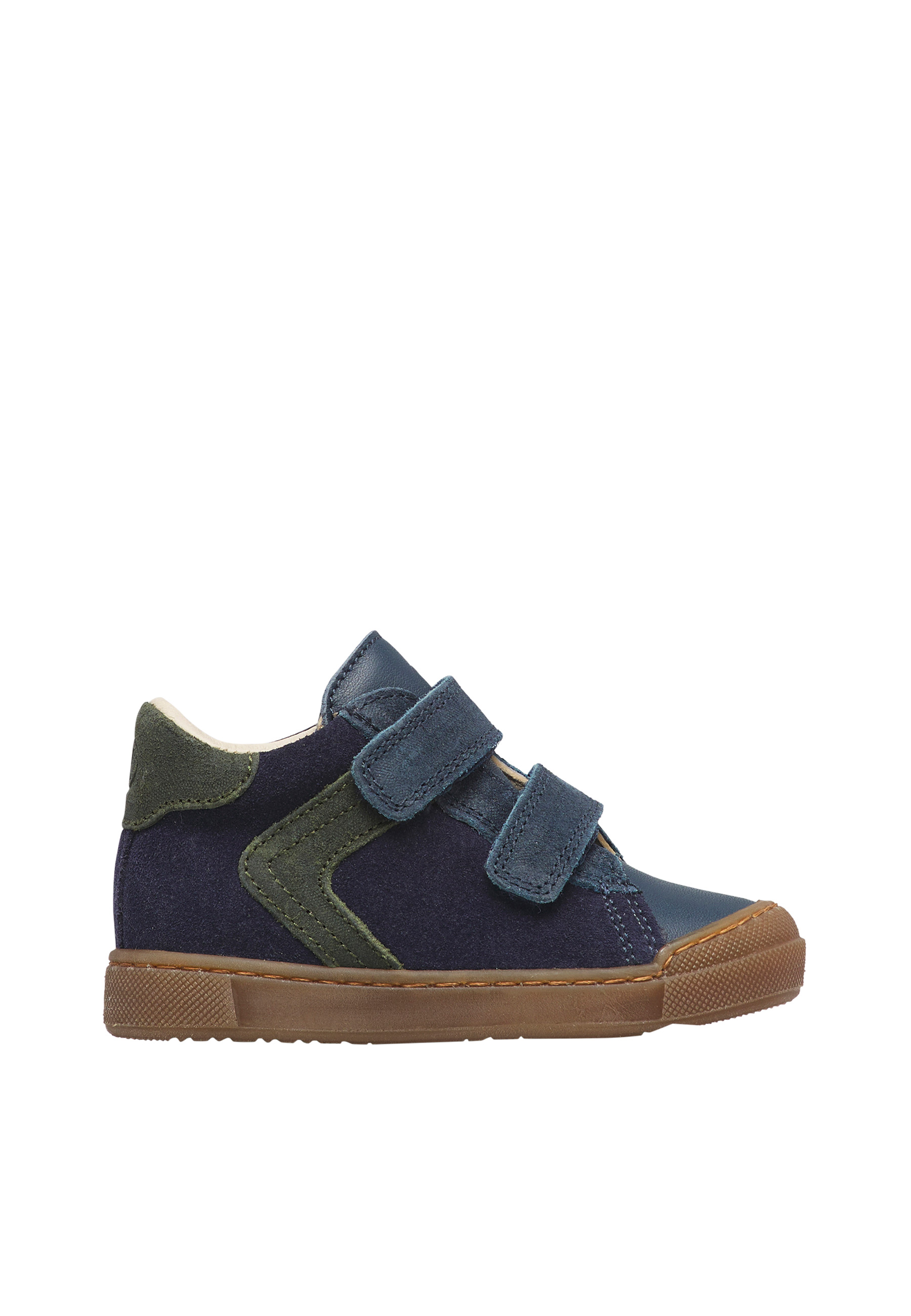 Sneakers en cuir et velours avec double scratch HEIST VL, NATURINO