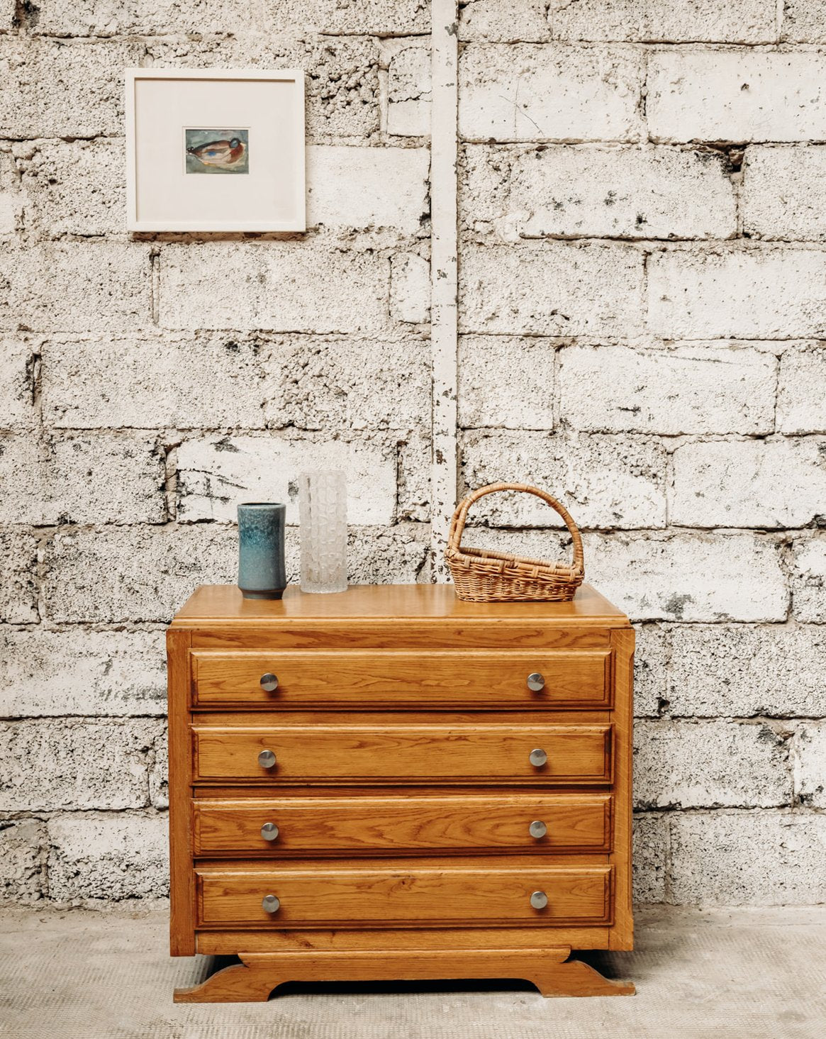 Commode en bois clair Garance N°113 - Bon état, DEBONGOUT