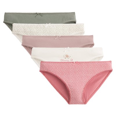 5er-Pack Slips aus Baumwoll-Stretch LA REDOUTE COLLECTIONS