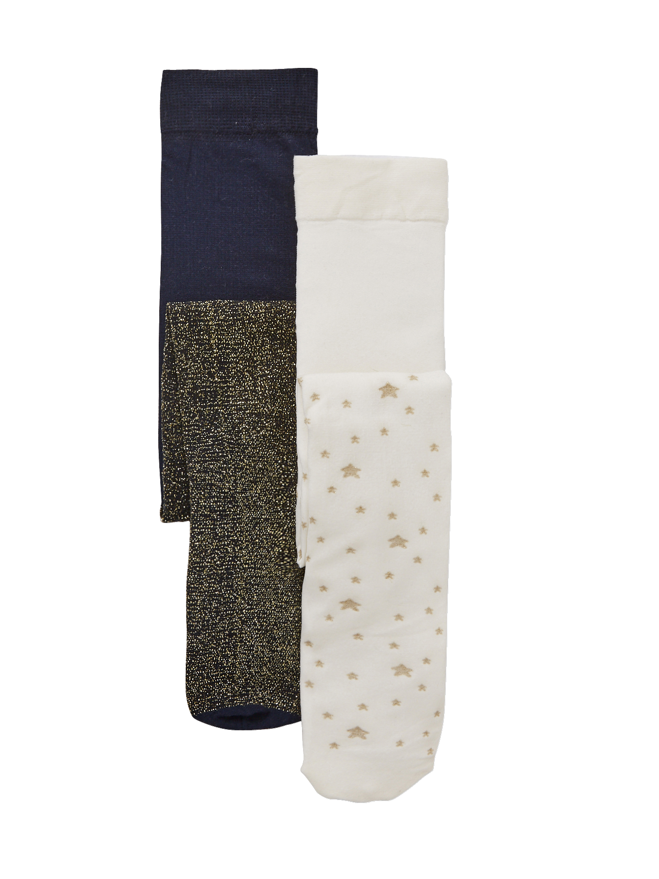 Lot de 2 collants irisés bébé, VERTBAUDET