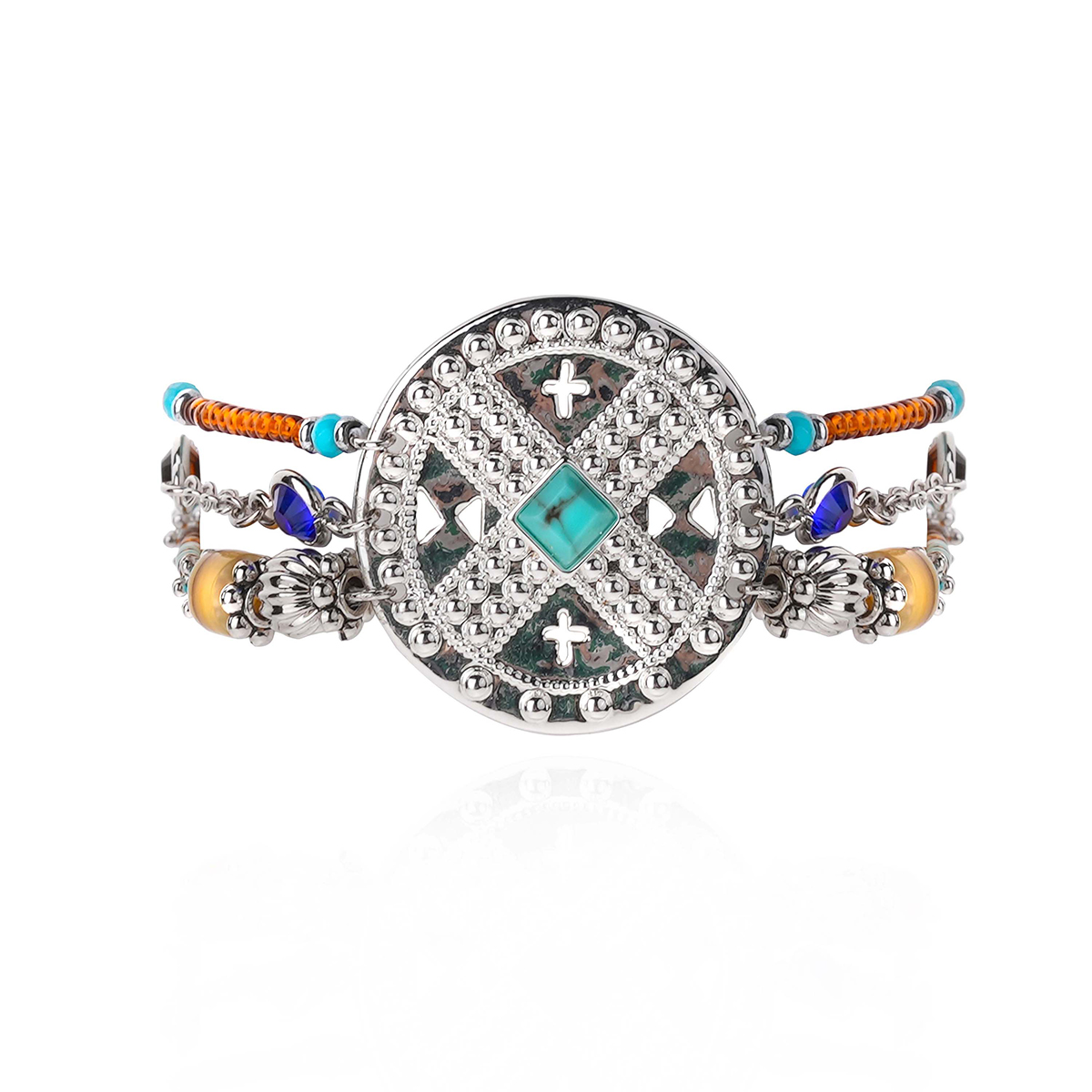 Bracelet manchette multiliens avec fermoir aimanté HEZOU, HIPANEMA