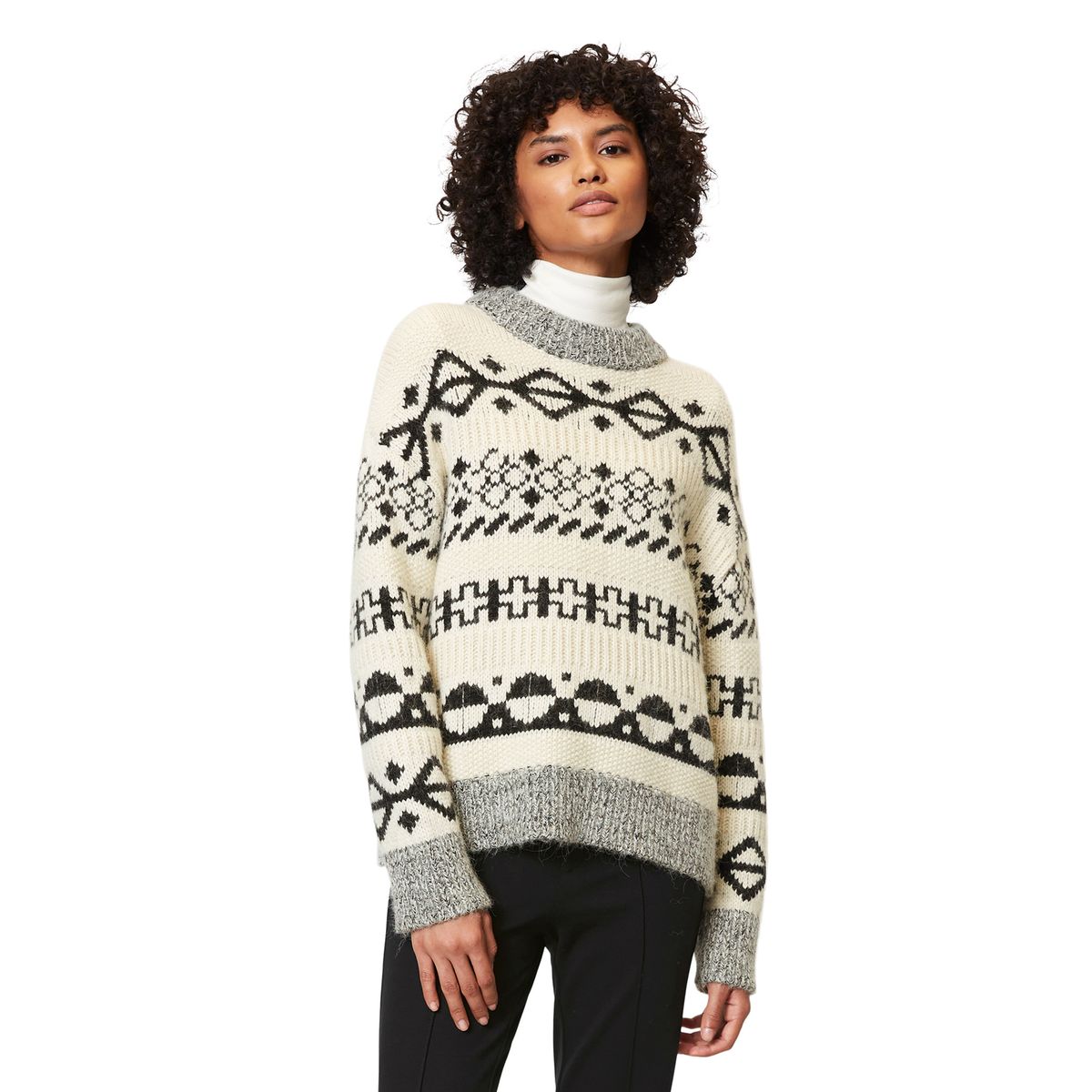 Pull norvegien discount femme pas cher