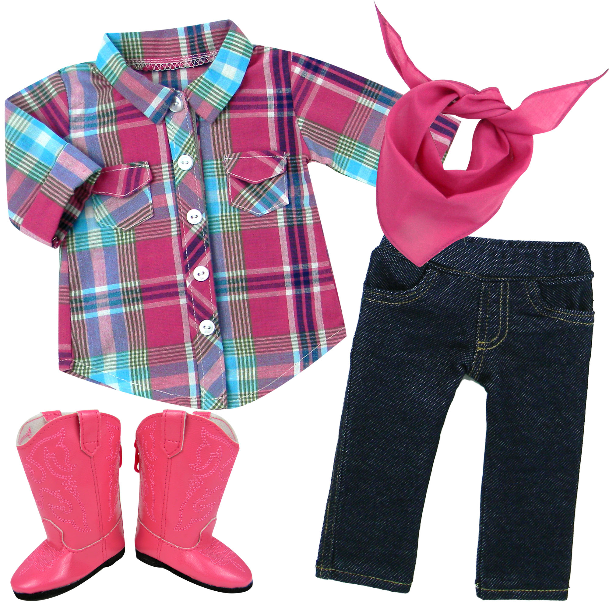 4Pcs Vêtements Accessoires Poupée, TEAMSON KIDS