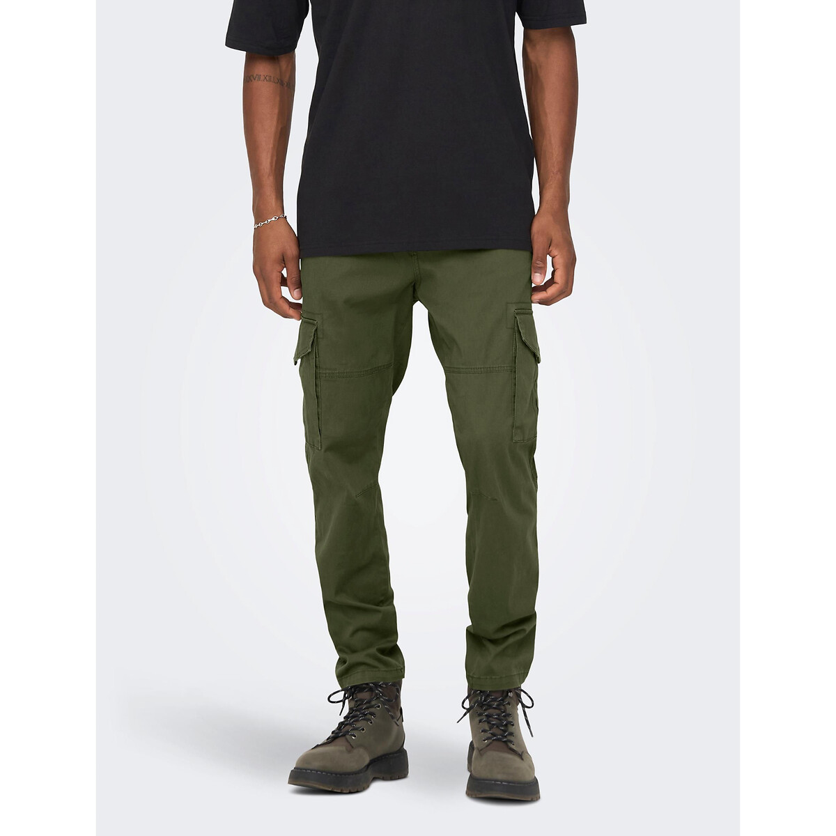 Image of Dean Cotton Cargo Trousers