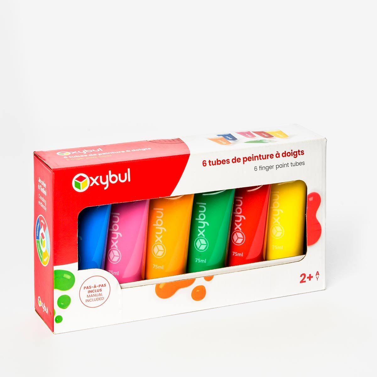 6 tubes de peinture à doigts, OXYBUL